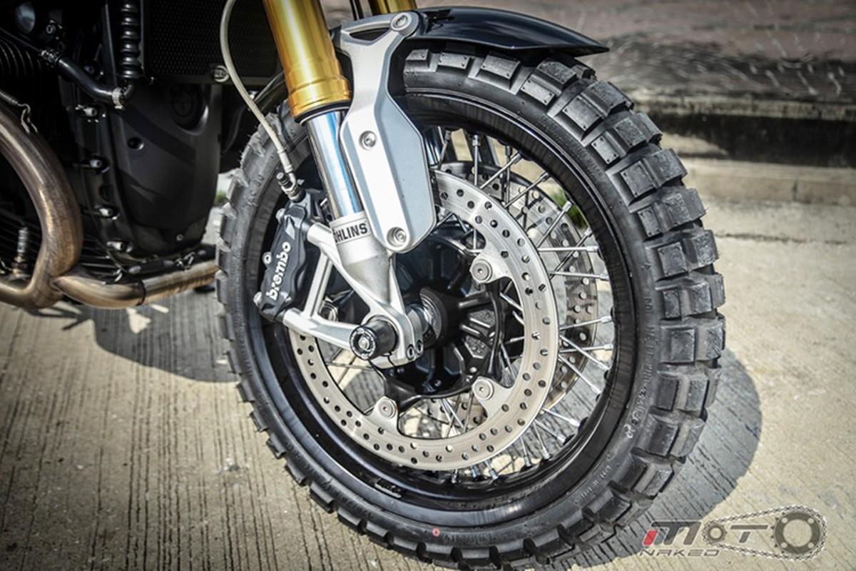 BMW R Nine T phien ban do Tracker 